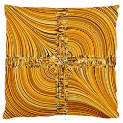 Electric Field Art Viii Large Cushion Case (two Sides) by okhismakingart