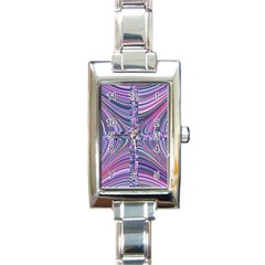 Electric Field Art Ix Rectangle Italian Charm Watch by okhismakingart