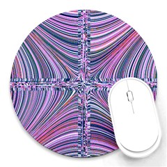 Electric Field Art Ix Round Mousepads by okhismakingart