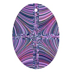 Electric Field Art Ix Ornament (oval) by okhismakingart