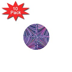 Electric Field Art Ix 1  Mini Buttons (10 Pack)  by okhismakingart