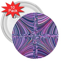 Electric Field Art Ix 3  Buttons (10 Pack)  by okhismakingart