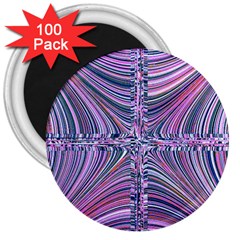 Electric Field Art Ix 3  Magnets (100 Pack) by okhismakingart