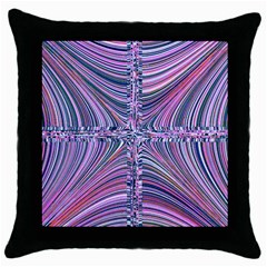 Electric Field Art Ix Throw Pillow Case (black) by okhismakingart