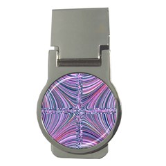 Electric Field Art Ix Money Clips (round)  by okhismakingart