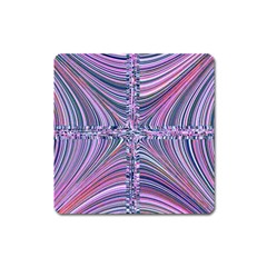 Electric Field Art Ix Square Magnet by okhismakingart