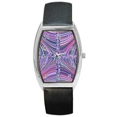 Electric Field Art Ix Barrel Style Metal Watch by okhismakingart