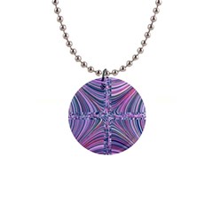 Electric Field Art Ix 1  Button Necklace by okhismakingart