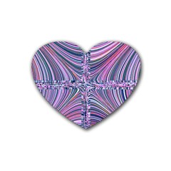 Electric Field Art Ix Heart Coaster (4 Pack)  by okhismakingart