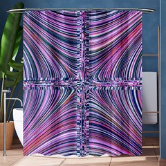 Electric Field Art Ix Shower Curtain 60  X 72  (medium)  by okhismakingart