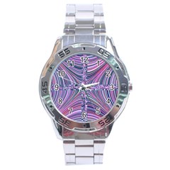 Electric Field Art Ix Stainless Steel Analogue Watch by okhismakingart