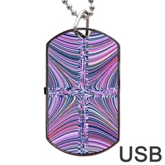 Electric Field Art Ix Dog Tag Usb Flash (one Side) by okhismakingart