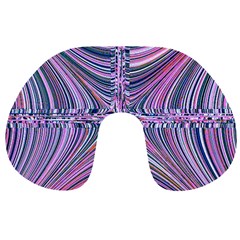 Electric Field Art Ix Travel Neck Pillows by okhismakingart