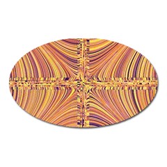 Electric Field Art X Oval Magnet by okhismakingart