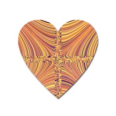 Electric Field Art X Heart Magnet by okhismakingart