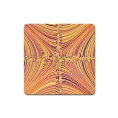 Electric Field Art X Square Magnet by okhismakingart