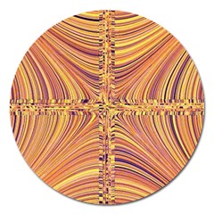 Electric Field Art X Magnet 5  (round) by okhismakingart