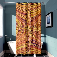 Electric Field Art X Shower Curtain 36  X 72  (stall)  by okhismakingart