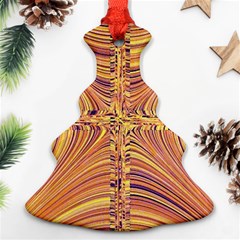 Electric Field Art X Ornament (christmas Tree)  by okhismakingart