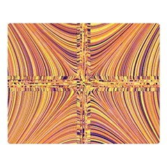 Electric Field Art X Double Sided Flano Blanket (large)  by okhismakingart