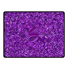 Electric Field Art Xi Double Sided Fleece Blanket (small)  by okhismakingart