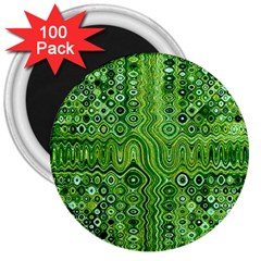 Electric Field Art Xii 3  Magnets (100 Pack) by okhismakingart