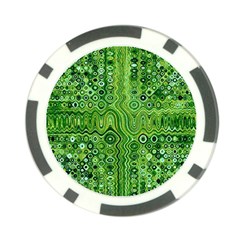 Electric Field Art Xii Poker Chip Card Guard by okhismakingart