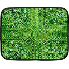 Electric Field Art Xii Double Sided Fleece Blanket (mini)  by okhismakingart