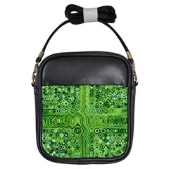 Electric Field Art Xii Girls Sling Bag by okhismakingart