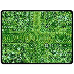 Electric Field Art Xii Fleece Blanket (large)  by okhismakingart