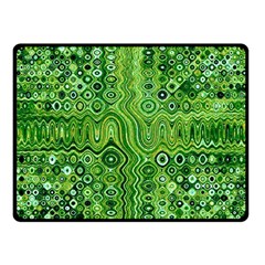 Electric Field Art Xii Double Sided Fleece Blanket (small)  by okhismakingart