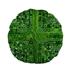 Electric Field Art Xii Standard 15  Premium Flano Round Cushions by okhismakingart