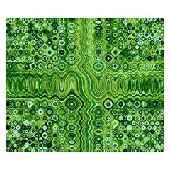 Electric Field Art Xii Double Sided Flano Blanket (small)  by okhismakingart