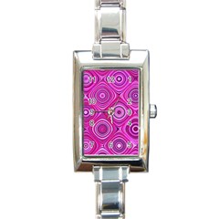 Electric Field Art Xiii Rectangle Italian Charm Watch by okhismakingart