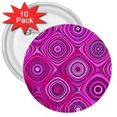 Electric Field Art Xiii 3  Buttons (10 Pack)  by okhismakingart