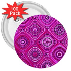 Electric Field Art Xiii 3  Buttons (100 Pack)  by okhismakingart