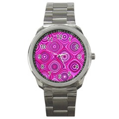 Electric Field Art Xiii Sport Metal Watch by okhismakingart