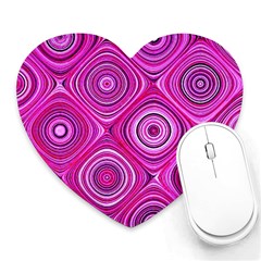 Electric Field Art Xiii Heart Mousepads by okhismakingart