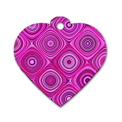 Electric Field Art Xiii Dog Tag Heart (one Side) by okhismakingart