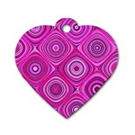 Electric Field Art XIII Dog Tag Heart (Two Sides) Front