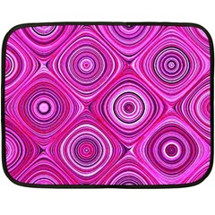 Electric Field Art Xiii Double Sided Fleece Blanket (mini)  by okhismakingart