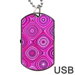 Electric Field Art Xiii Dog Tag Usb Flash (two Sides) by okhismakingart