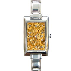 Electric Field Art Xiv Rectangle Italian Charm Watch by okhismakingart