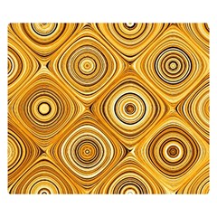 Electric Field Art Xiv Double Sided Flano Blanket (small)  by okhismakingart