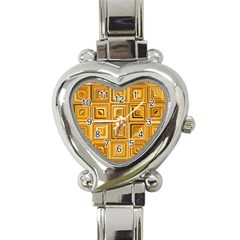 Electric Field Art Xv Heart Italian Charm Watch by okhismakingart