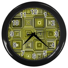 Electric Field Art Xvi Wall Clock (black) by okhismakingart