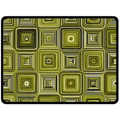 Electric Field Art Xvi Double Sided Fleece Blanket (large)  by okhismakingart