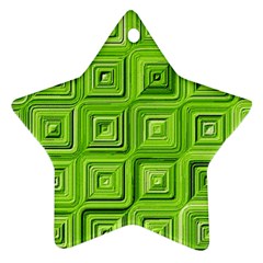 Electric Field Art Xvii Star Ornament (two Sides) by okhismakingart