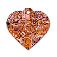 Electric Field Art Xviii Dog Tag Heart (one Side) by okhismakingart