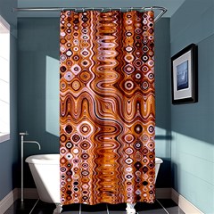 Electric Field Art Xviii Shower Curtain 36  X 72  (stall)  by okhismakingart